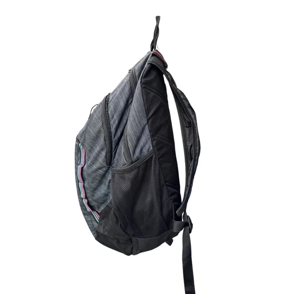 Adidas LoadSpring Backpack Gray Heathered Multi Color Striped School Gym Bag